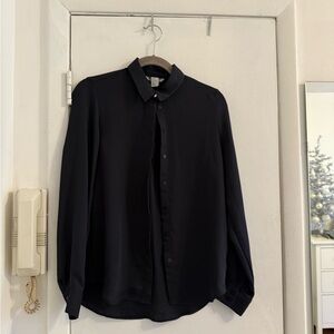 H&M Elegant Black Women's Blouse
